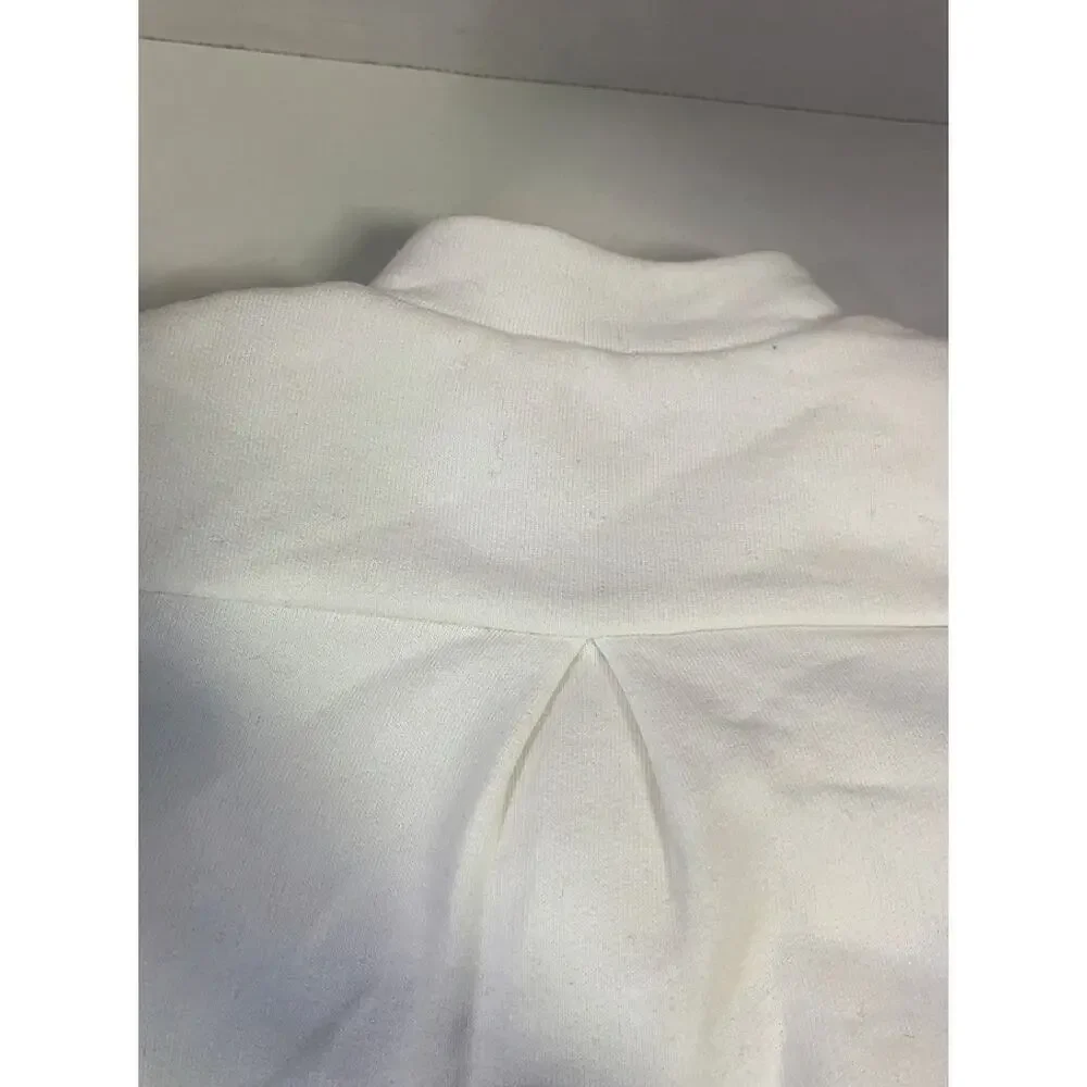 Authentic Moncler White Toddler Full Zip Jacket Size 2 Goose Down